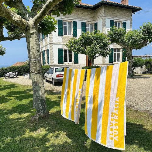 GELE STRANDHANDDOEK