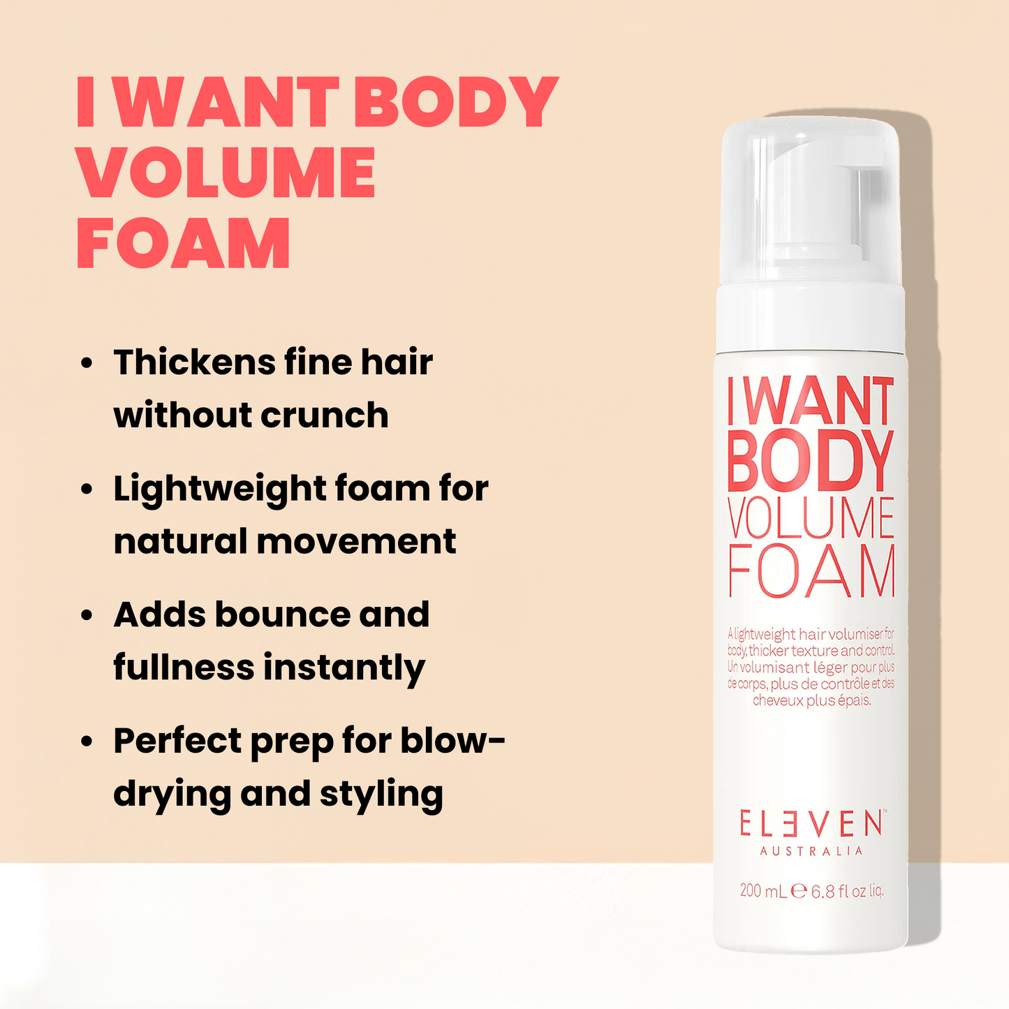 IK WIL BODY VOLUME FOAM 200ml