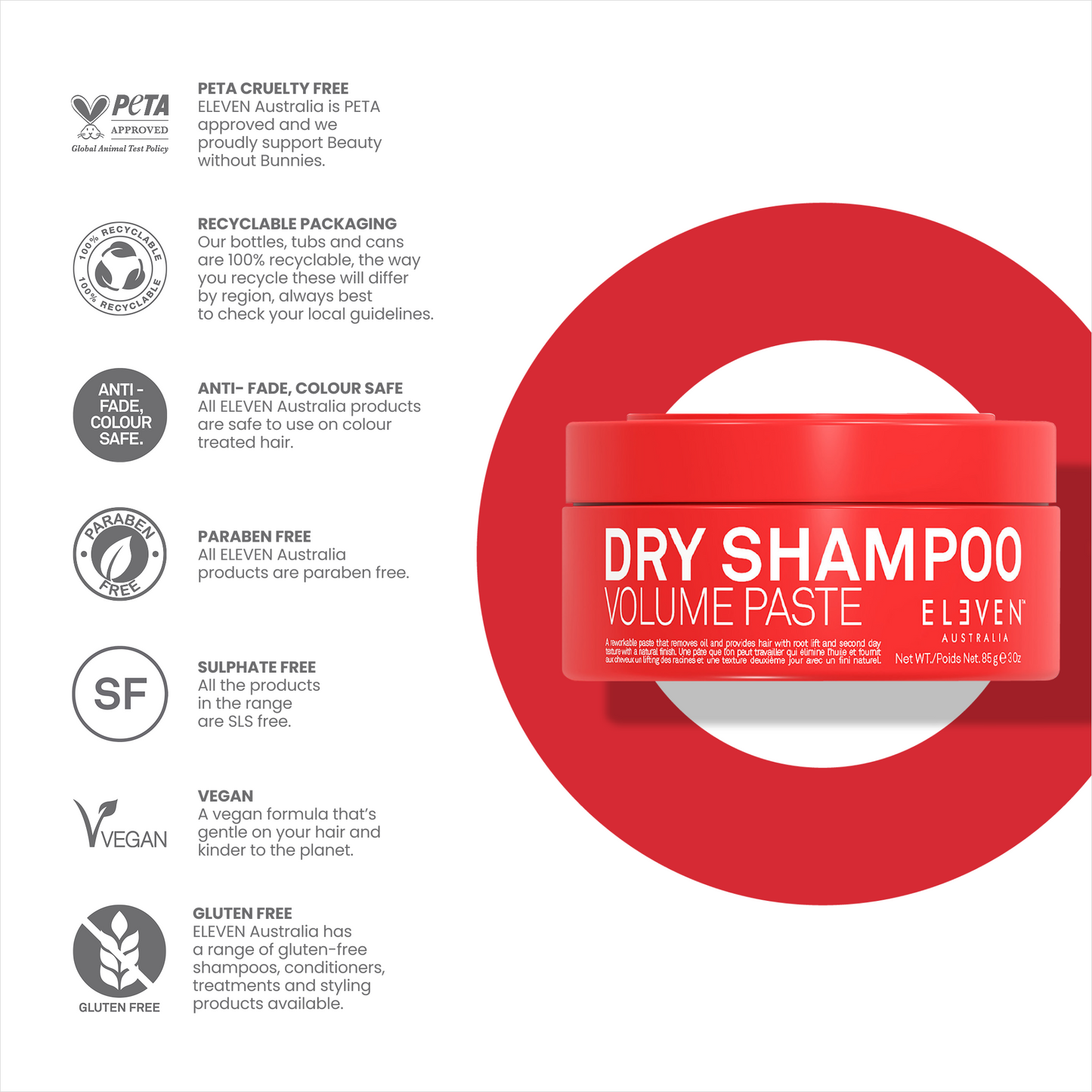 DROOGSHAMPOO VOLUME PASTA 85 g